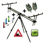 Stojan Tripod Army 4 Rods + 2x hlsi, 2x indiktor zbru zdarma!